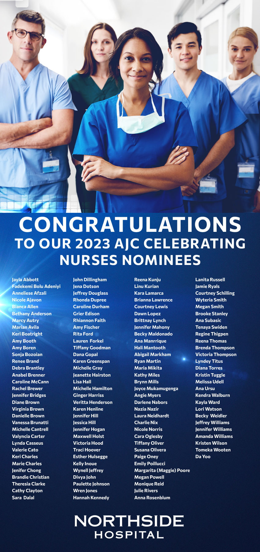 AJC Celebrating Nurses graphic