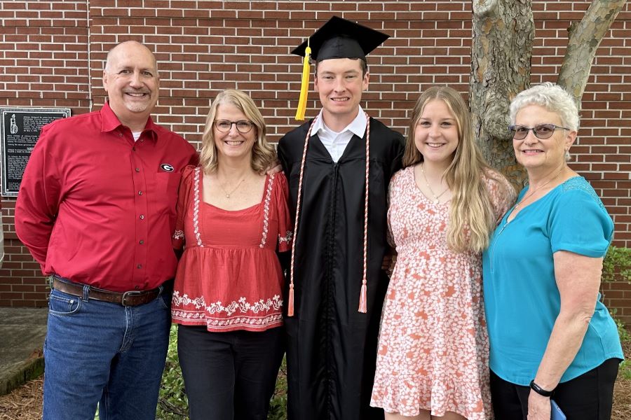 Struble sons UGA graduation