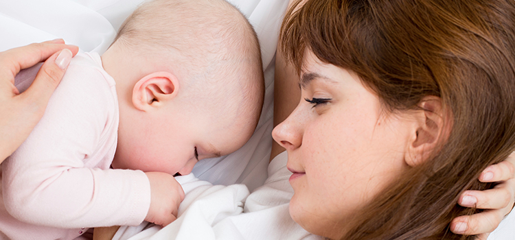 woman and baby